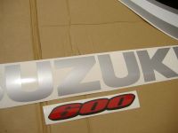 Suzuki GSX-R 600 2009 - Orange/Schwarze Version - Dekorset