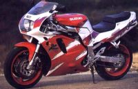 Suzuki GSX-R 750 1993 - Rot/Weiße Version - Dekorset