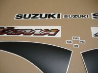 Suzuki GSX-F 600 Katana 2001 - Yellow US Version - Decalset