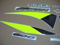 Suzuki GSX-F 600 Katana 2002 - Blue US Version - Decalset