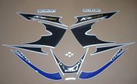 Suzuki GSX-F 600 Katana 2002 - Blau/Schwarze US Version - Dekorset