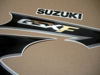 Suzuki GSX-F 600 Katana 2003 - Yellow/Black EU Version - Decalset