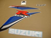 Suzuki GSX-R 600 2009 - Weiß/Blaue Version - Dekorset