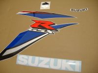 Suzuki GSX-R 600 2009 - White/Blue Version - Decalset