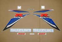 Suzuki GSX-R 600 2009 - White/Blue Version - Decalset