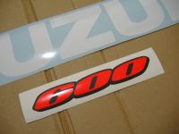 Suzuki GSX-R 600 2009 - Weiß/Blaue Version - Dekorset