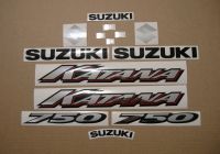 Suzuki GSX-F 750 Katana 2001 - Silber US Version - Dekorset