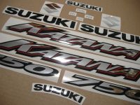 Suzuki GSX-F 750 Katana 2001 - Silber US Version - Dekorset