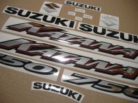 Suzuki GSX-F 750 Katana 2004 - Titanium grey US Version - Decalset