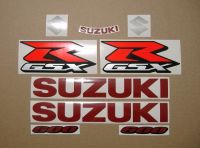 Suzuki GSX-R 600 2017 - Schwarze Version - Dekorset