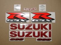 Suzuki GSX-R 600 2017 - Black Version - Decalset