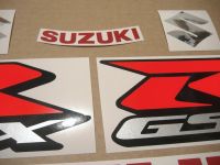 Suzuki GSX-R 600 2017 - Schwarze Version - Dekorset