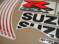 Suzuki GSX-R 1000 2015 - Rot/Schwarze Version - Dekorset