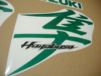 Suzuki Hayabusa 2008-2015 - Reflective Green - Custom-Decalset