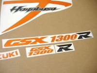 Suzuki Hayabusa 2008-2015 - Reflective Orange - Custom-Decalset
