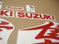 Suzuki Hayabusa 2008-2015 - Reflective Red - Custom-Decalset