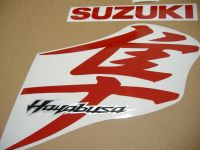 Suzuki Hayabusa 2008-2015 - Reflective Red - Custom-Decalset