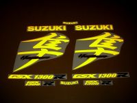 Suzuki Hayabusa 2008-2015 - Reflective Yellow - Custom-Decalset