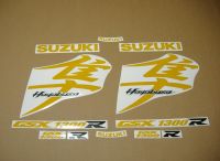 Suzuki Hayabusa 2008-2015 - Reflective Yellow - Custom-Decalset