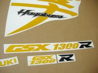 Suzuki Hayabusa 2008-2015 - Reflective Yellow - Custom-Decalset