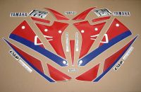 Yamaha FZR 1000 1990 - White/Red/Blue Version - Decalset