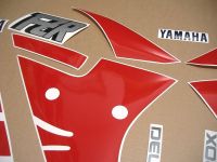 Yamaha FZR 1000 1990 - White/Red/Blue Version - Decalset