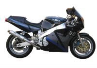 Yamaha FZR 1000 1990 - Schwarz/Grau Version - Dekorset