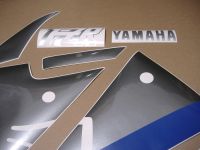 Yamaha FZR 1000 1990 - Schwarz/Grau Version - Dekorset