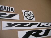 Yamaha YZF-R1 2002-2003 - Mattschwarze - Custom-Dekorset