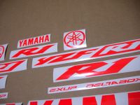 Yamaha YZF-R1 2002-2003 - Neon-Rot - Custom-Dekorset