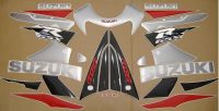 Suzuki GSX-R 750 2001 - Red/Silver/Black Version - Decalset