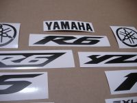 Yamaha YZF-R6 2003-2009 - Mattschwarze - Custom-Dekorset