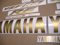 Yamaha YZF-R6 2003-2009 - Matte-Gold - Custom-Decalset