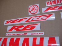 Yamaha YZF-R6 2003-2009 - Neon-Rot - Custom-Dekorset