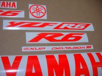 Yamaha YZF-R6 2003-2009 - Neon-Rot - Custom-Dekorset