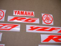 Yamaha YZF-R6 2003-2009 - Neon-Rot - Custom-Dekorset