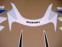 Suzuki GSX-R 600 2001 - White/Blue Version - Decalset