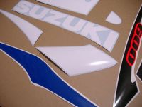 Suzuki GSX-R 600 2001 - White/Blue Version - Decalset