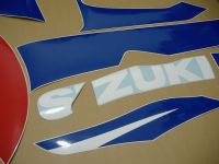 Suzuki GSX-R 750 2000 - Weiß/Blaue Version - Dekorset