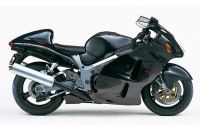 Suzuki Hayabusa 1999 - Schwarz/Graue Version - Dekorset