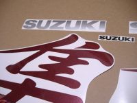 Suzuki Hayabusa 1999 - Rot/Schwarze Version - Dekorset