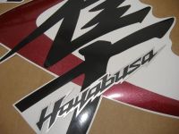 Suzuki Hayabusa 2008 - Weiß/Rote Version - Dekorset