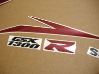 Suzuki Hayabusa 2008 - White/Red Version - Decalset