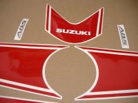 Suzuki Hayabusa 2018 - Weiß/Rote Version - Dekorset
