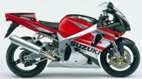 Suzuki GSX-R 750 2002 - Rot/Silber Version - Dekorset