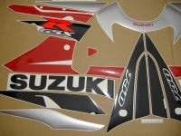 Suzuki GSX-R 750 2002 - Rot/Silber Version - Dekorset