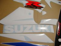 Suzuki GSX-R 750 2002 - Weiß/Blaue Version - Dekorset