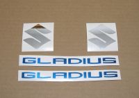 Suzuki Gladius 2012 - Weiß/Blaue Version - Dekorset