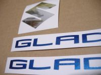 Suzuki Gladius 2012 - Weiß/Blaue Version - Dekorset