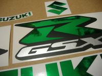 Suzuki GSX-R 600 Universal - Chrome Green - Custom-Decalset